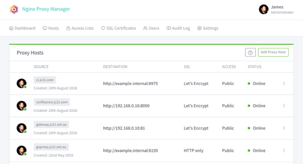 Nginx Proxy Manager