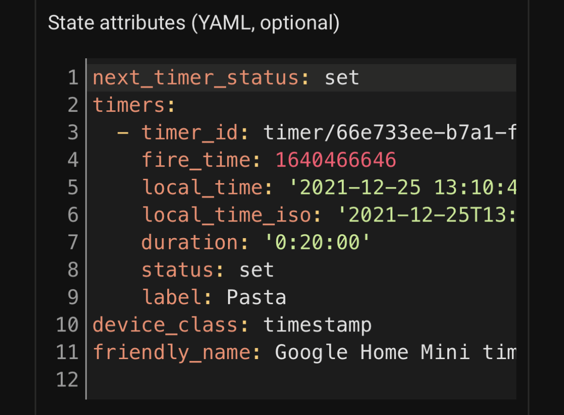 Synchronize timers between Google Home and Home Assistant Home