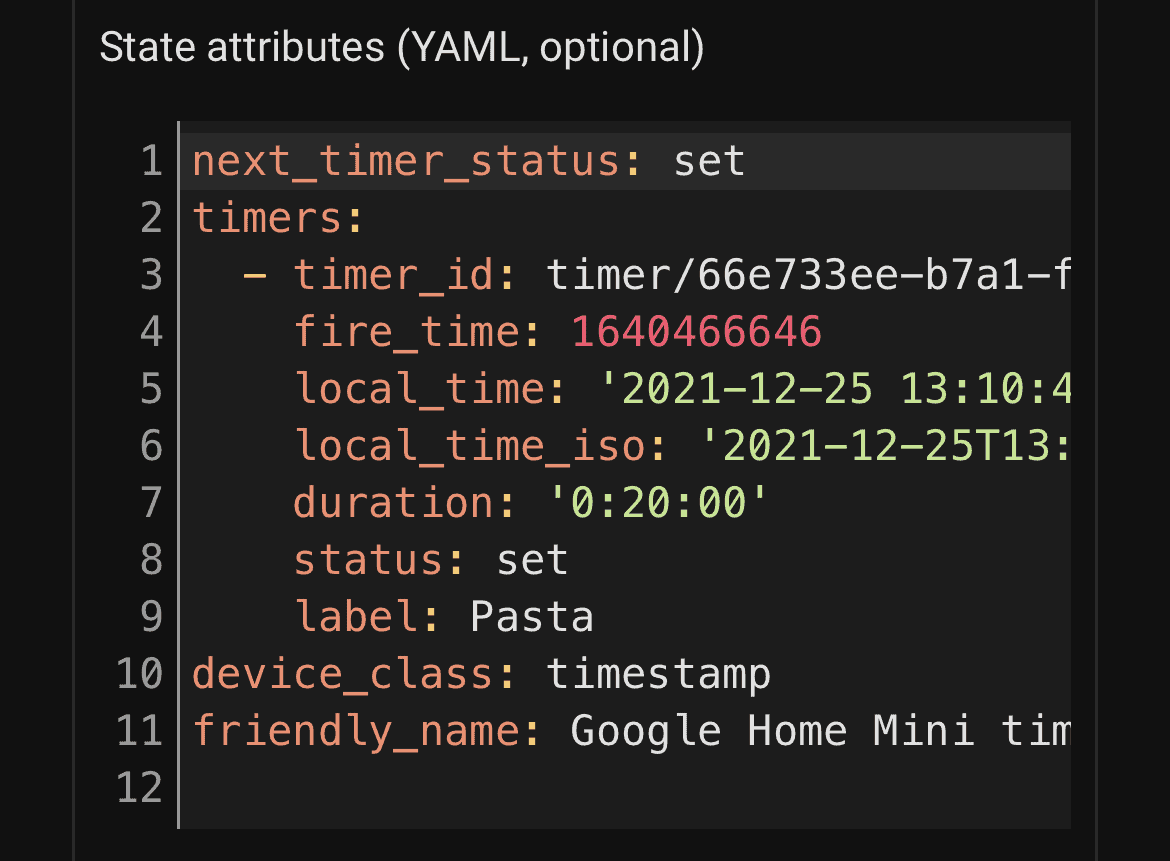 Synchronize timers between Google Home and Home Assistant Home